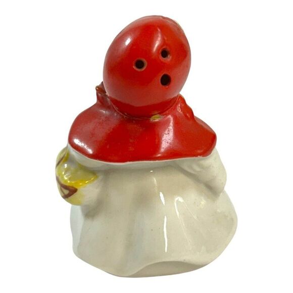 Vintage Hull Painted Red Riding Hood Salt OR Pepper Shaker 3.25" Replacement - Picture 2 of 4